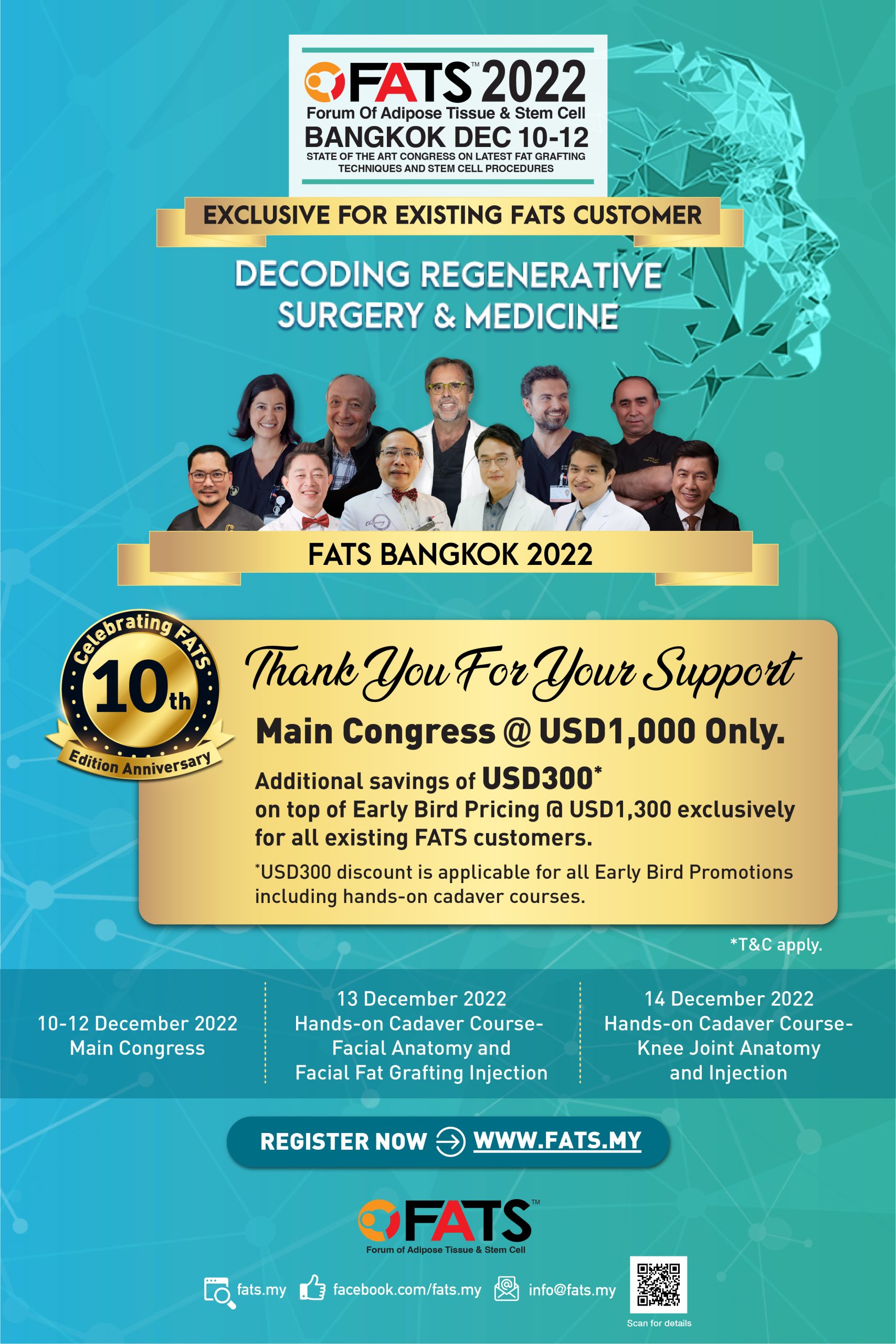 FOR EXISTING FATS CUSTOMERS ONLY - SPECIAL MEMBER PRICE - FATS EVENT